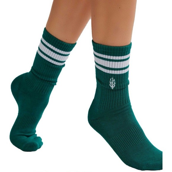 4 pair Free People FP Movement Last Lap Tube Socks Lucky Honey women\'s NWT $78